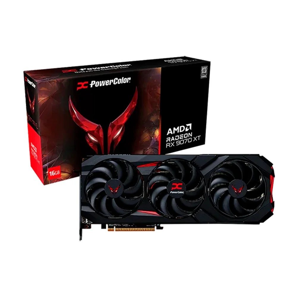 😱 Placa de Vídeo PowerColor Red Devil AMD Radeon RX 9070 XT 16GB GDDR6