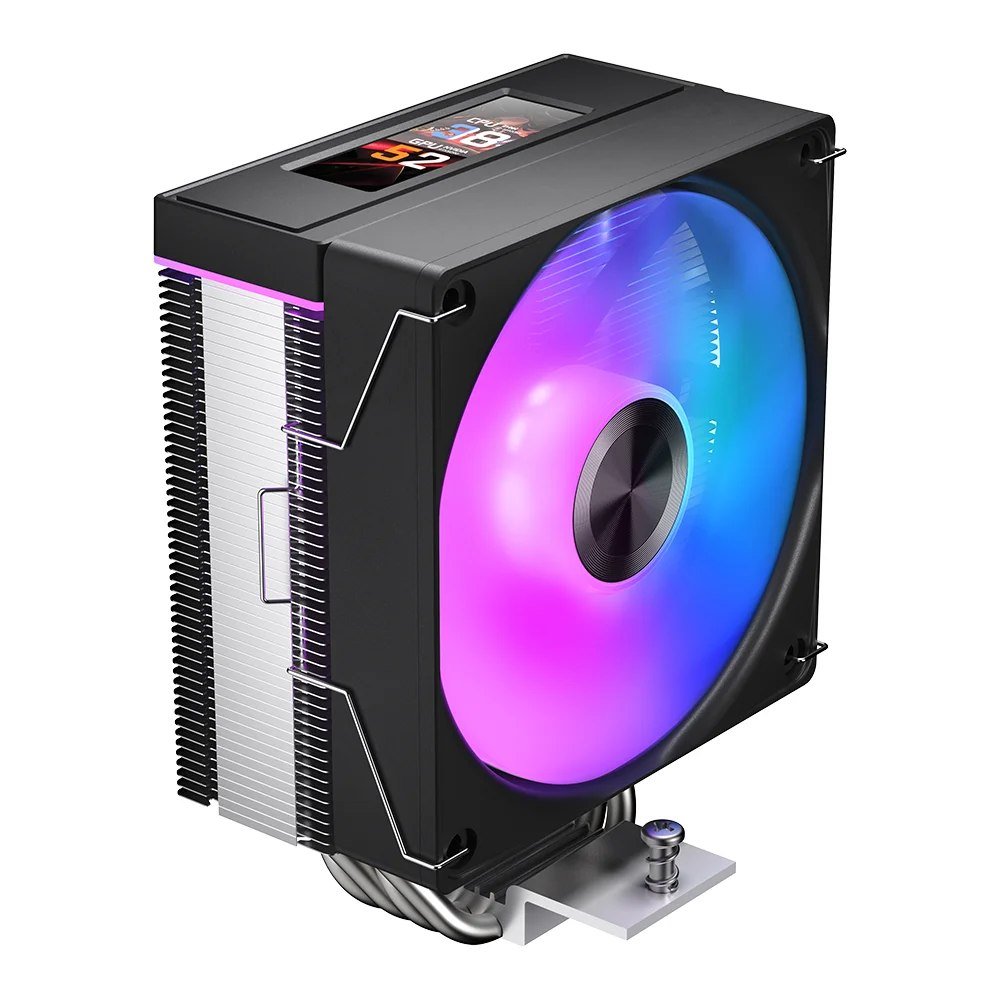 😱 Air Cooler K400 com telinha configurável de 2,99", Jungle Leopard