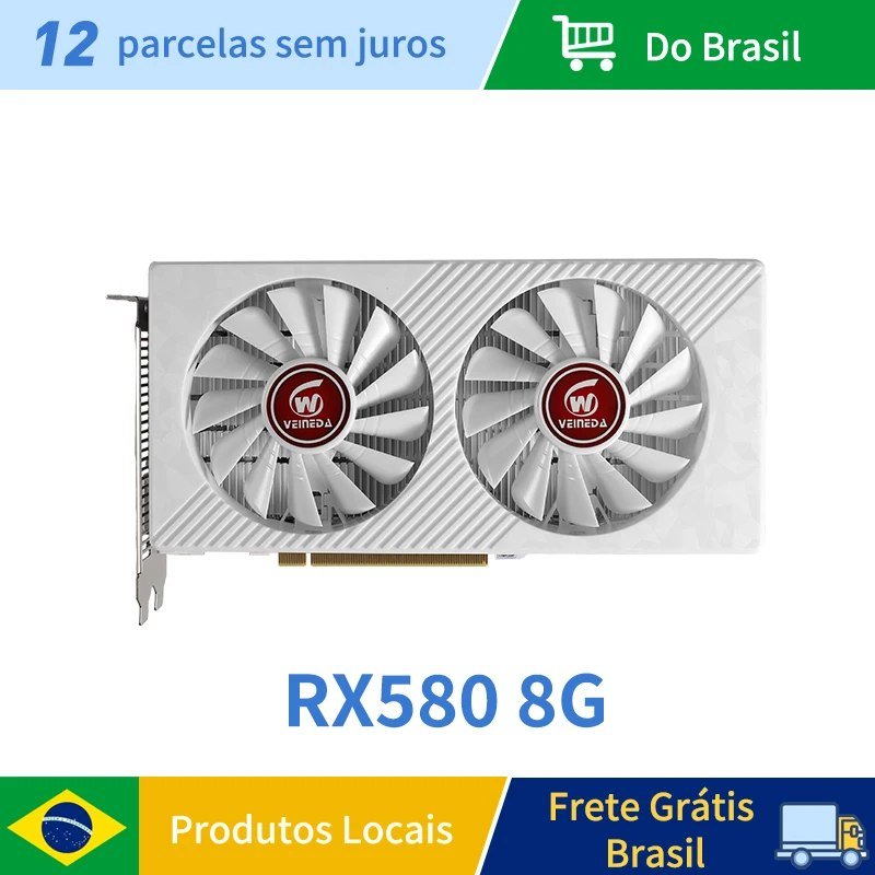 😱 RX 580 8GB Veineda Branca