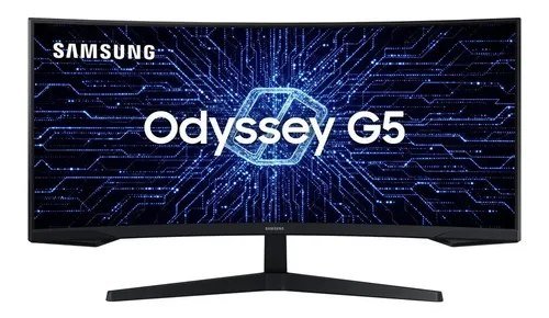 😱 Monitor Gamer Samsung Odyssey G5 34" Ultrawide 165Hz 1ms HDR10 HDMI FreeSync Premium