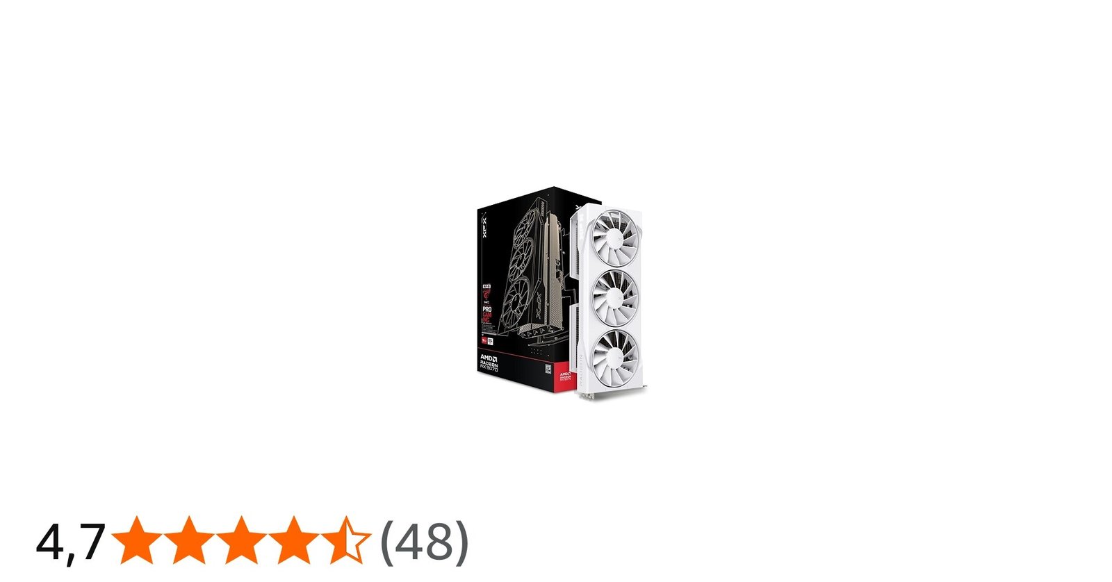 😱 Placa de Vídeo XFX Swift RX 9070 OC WHITE TRIPLE FAN GAMING EDITION WITH AMD Radeon , 16GB, GDDR6, HDMI 3xDP, RDNA 4 - RX-97SWFB3W9