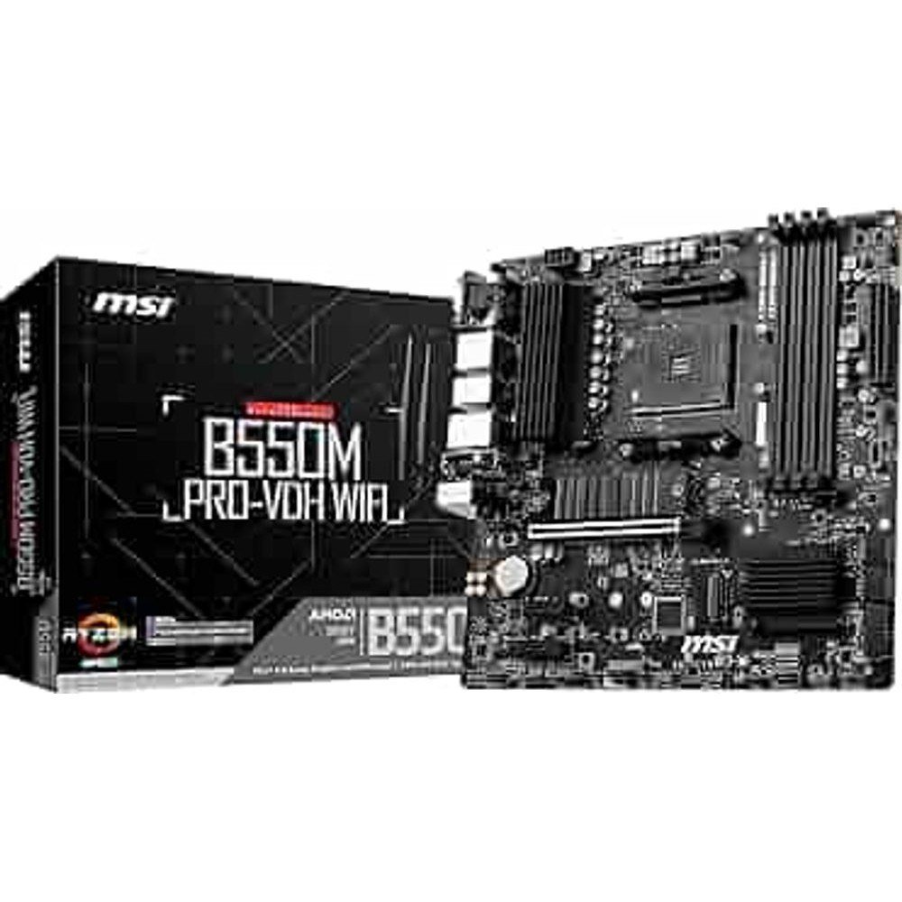 😱 Placa Mãe MSI B550M PRO-VDH WIFI AM4/4xDDR4/HDMI/DisplayPort, VGA, M.2, USB 3.2