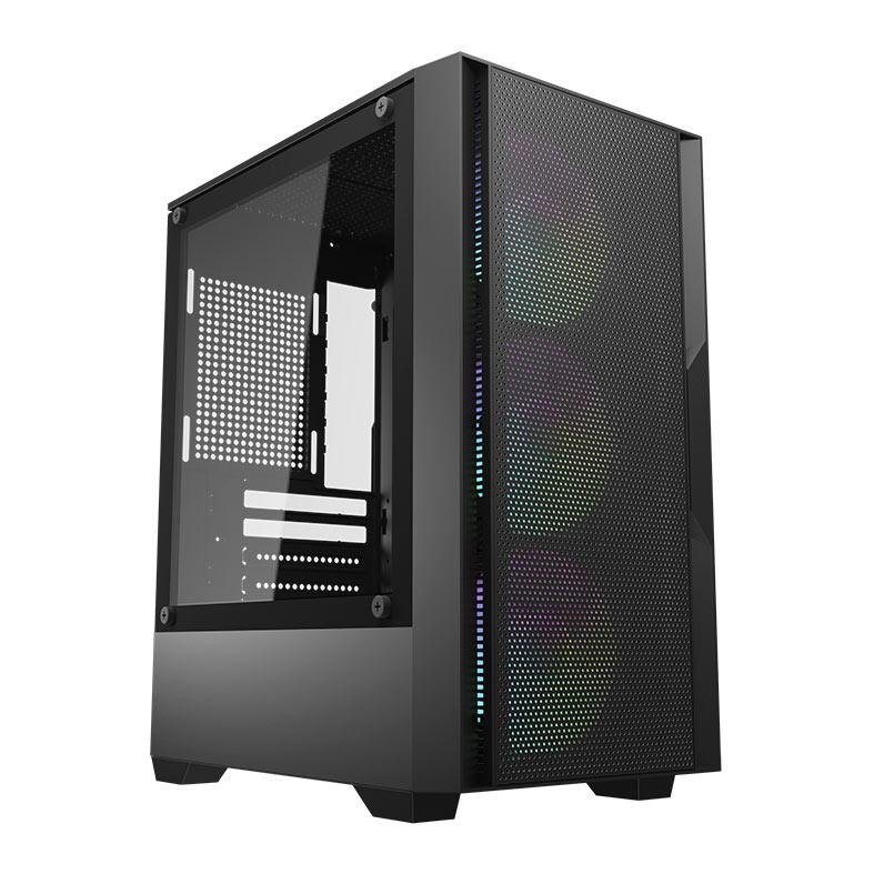 😱 Gabinete Gamer Aigo Darkflash C195M Mesh, Rainbow, Mini-Tower,Com 3 Fans, Preto, AC-C195M-MESH-B-BR13