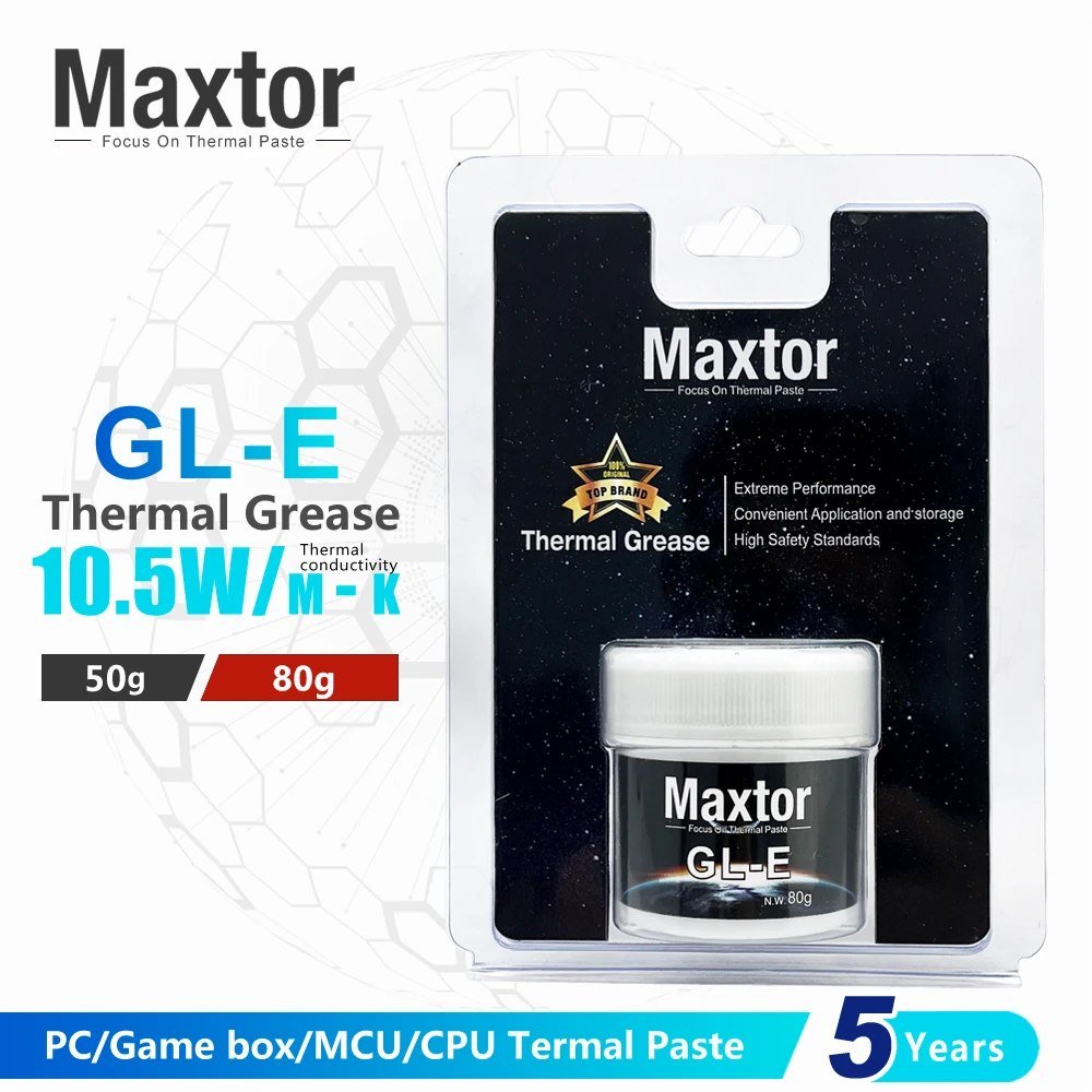 😱 Pasta térmica Maxtor gle GLE-10.5W (pote de 50g)