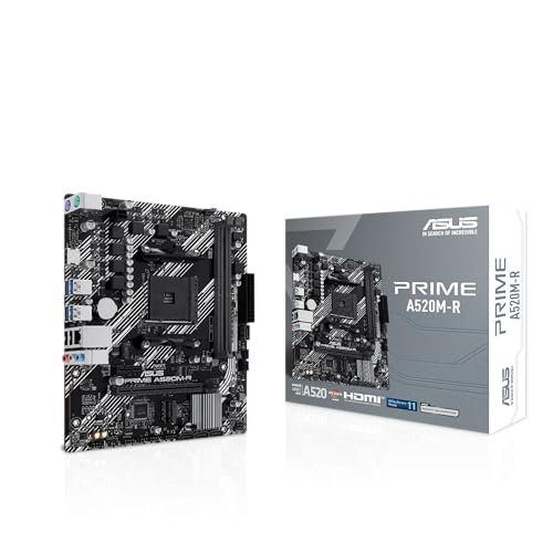 😱 Asus PRIME A520M-R Placa Mãe AM4 DDR4 HDMI M.2 USB 3.2
