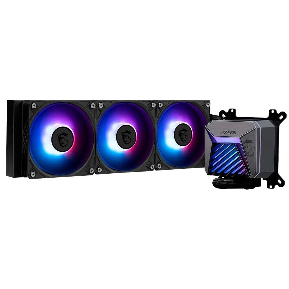😱 Water Cooler MSI MAG Coreliquid A15, ARGB, 360mm, Intel e AMD, Preto - CLA15360