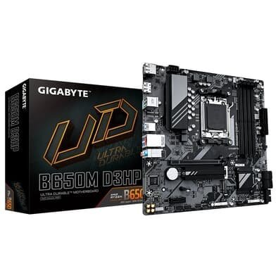 😱 Placa-Mãe Gigabyte B650M D3HP, AMD AM5, Micro ATX, DDR5, Preto
