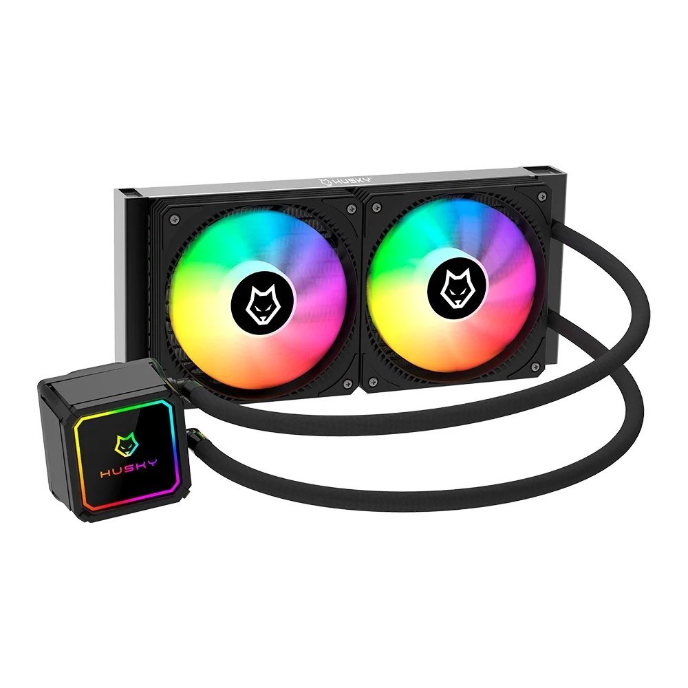 😱 Water Cooler Husky Freezy Iluminacao Argb 240Mm Amd E Intel Preto Hwt200Pt