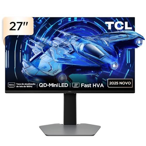 😱 Monitor Gamer TCL 27 Polegadas QLED Mini LED QHD G64 180Hz 1ms Freesync HDR 600 nits 27G64