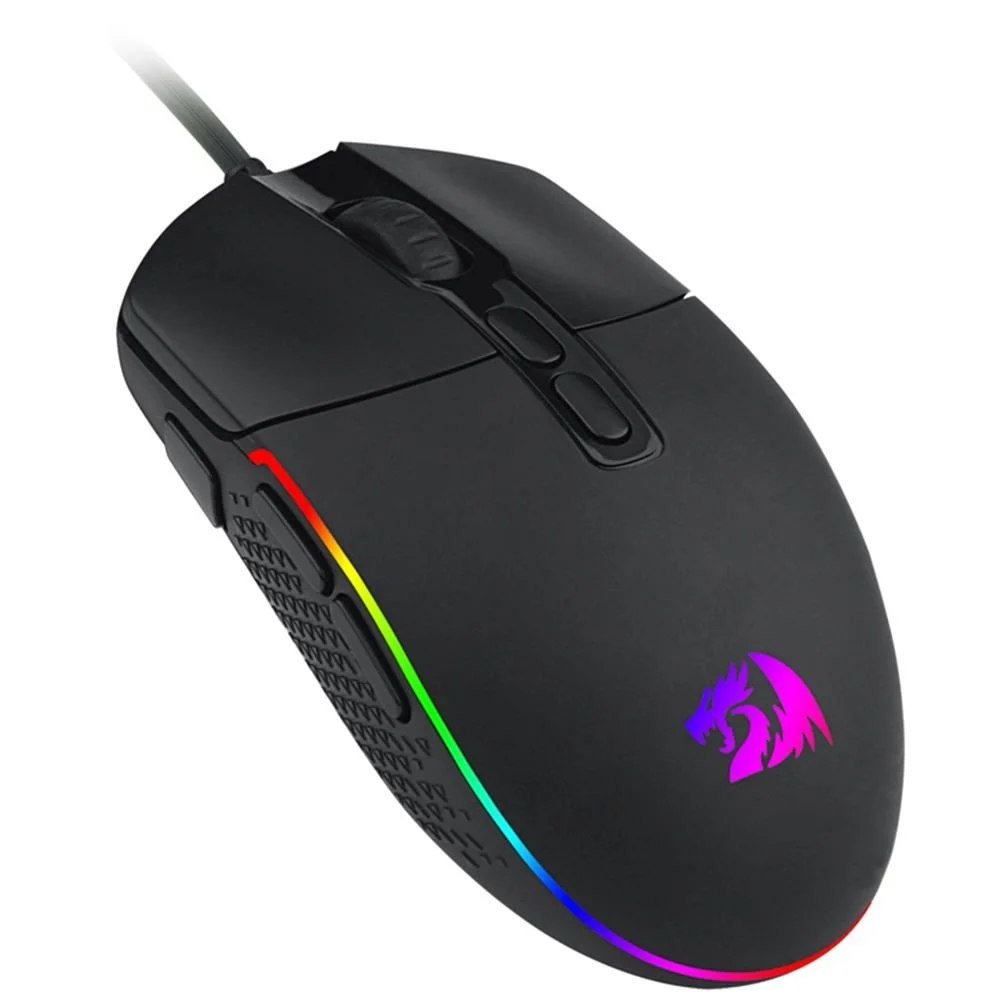 😱 Mouse Gamer Redragon Invader M719 Rgb 7 Botoes 10000Dpi Rgb
