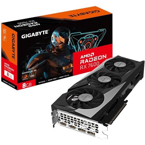 😱 Placa de Video Gigabyte RX 7600 Gaming OC, 8gb, GDDR6 - GV-R76GAMING-OC-8GD