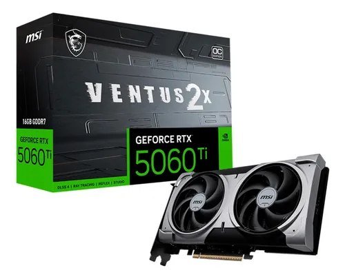 😱 Placa De Video Msi Geforce Rtx 5060 Ti Ventus 2x Oc Black Plus 16gb