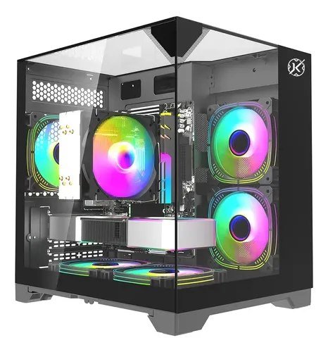 😱 Gabinete Gamer Kalkan Midgard Vision Vidro Temperado Micro Preto