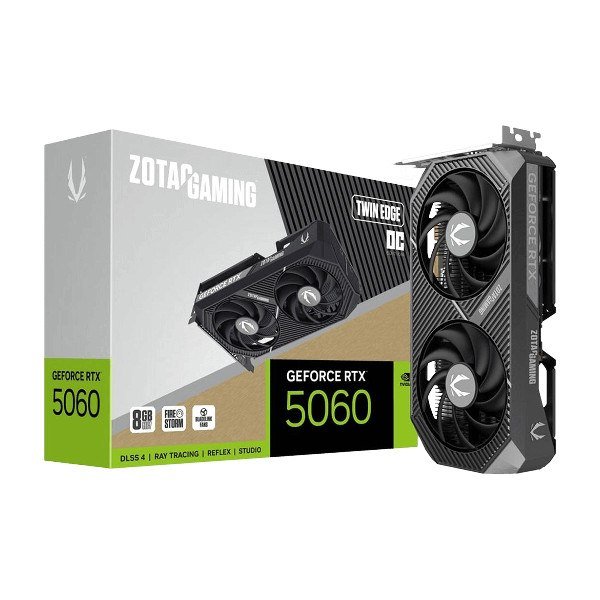 😱 Placa De Vídeo Zotac Rtx 5060 Twin Edge Oc 8gb Gddr7 Gamer