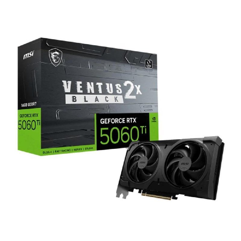 😱 Placa de Vídeo MSI Geforce RTX 5060 Ti Ventus 2X Black OC Plus