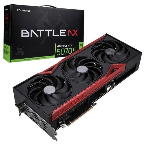 😱 Placa De Video Colorful Nvidia Geforce RTX 5070 Ti Battle Ax 16GB Gddr7 Dlss Ray Tracing