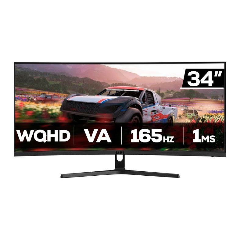 😱 Monitor Gamer Pichau Nexus Wide 34S, 34 Pol, VA, Ultrawide, Curvo, 2K, 1ms, 165Hz, PG-NXS34S-BL01