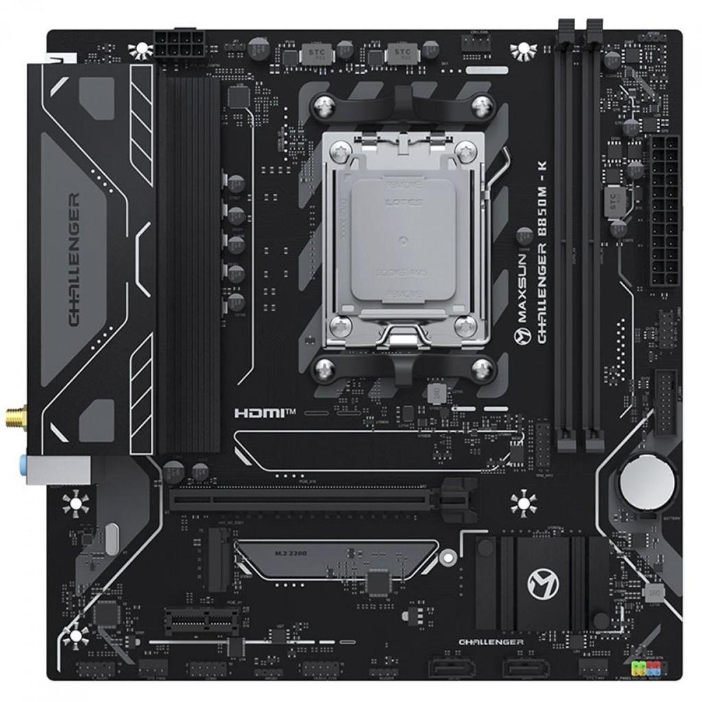 😱 Placa Mãe Maxsun Challenger B850M-K WIFI, Chipset B850, AMD AM5, mATX, DDR5