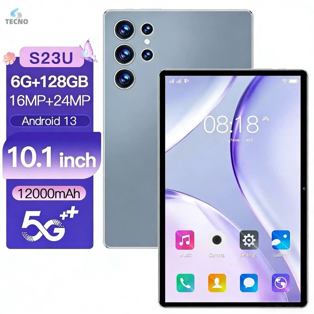 😱 Tablet Pc Mil10 Android 13 128gb Memória 6GB Ram10 Polegadas Tablet Pc Milli TECNO