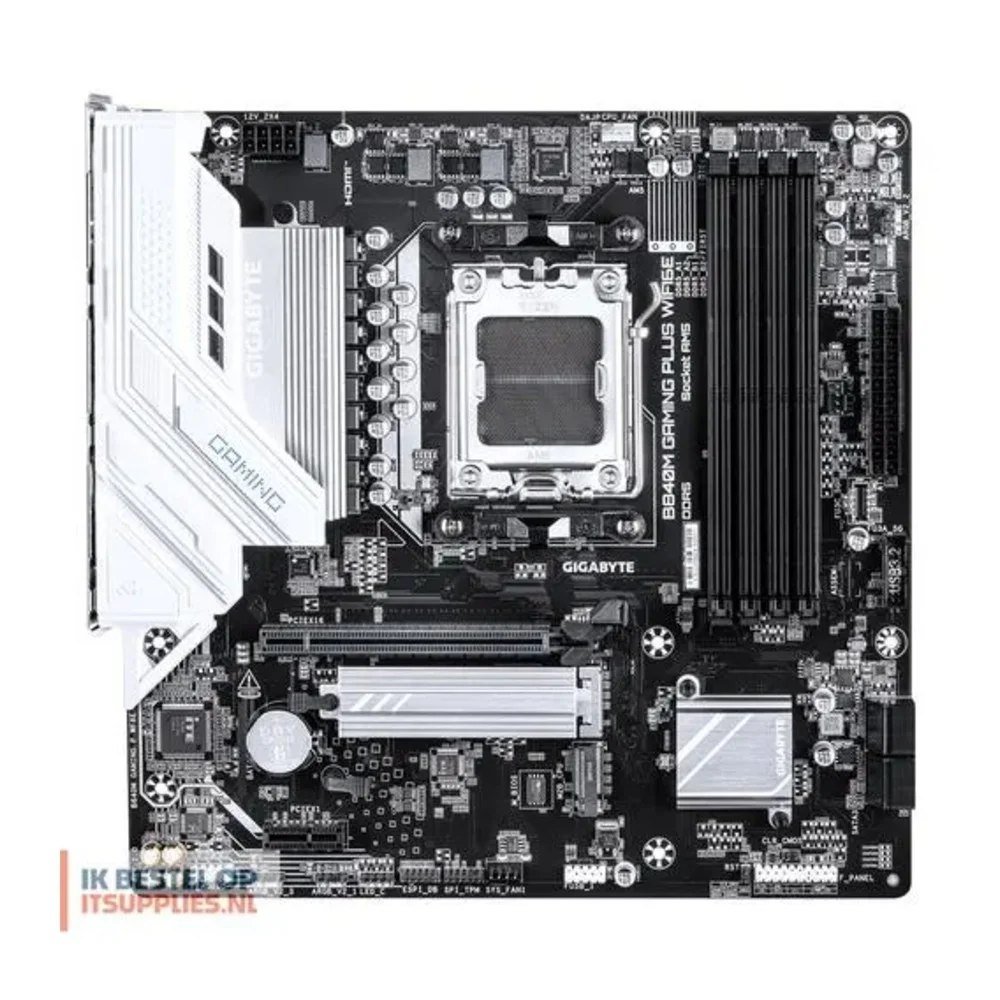 😱 Placa Mãe Gigabyte B840M GAMING PLUS WIFI6E, AMD AM5, Micro ATX, DDR5, Wi-Fi 6E, Bluetooth, Preto B840M GAMING PLUS WF6E