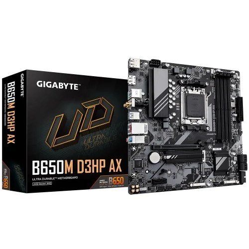 😱 Placa Mãe Gigabyte B650M D3HP AX, WiFi6E, Chipset B650, AMD AM5, mATX, DDR5