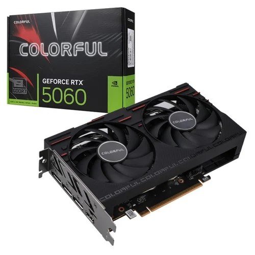 😱 Placa De Video Colorful Nvidia Geforce Rtx 5060 Gaming Duo 8GB V 8GB Gddr7 Dlss Ray Tracing