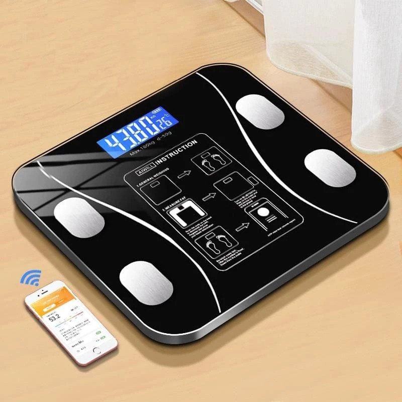 😱 Balança Corporal Bioimpedância Profissional Bluetooth até 180kg JH