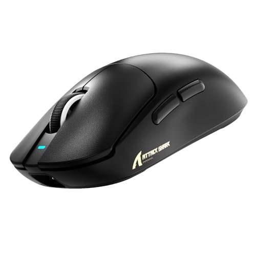 😱 ATTACK SHARK X8 PLUS Mouse para Mãos Grandes, 55g SUPERLEVE, Sensor Gamer PixArt PAW3395PRO