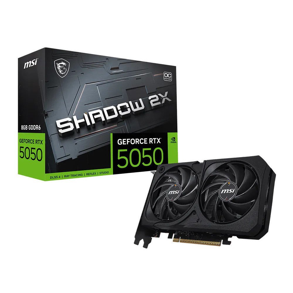 😱 Placa de Vídeo MSI GeForce RTX 5050 Shadow 2X OC 8GB GDDR6 128-bit – 912-V538-018