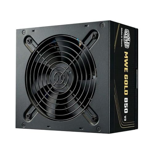 😱 Fonte Cooler Master MWE Gold 850 V3, 850W, 80 Plus Ouro, ATX 3.1, PFC Ativo, Preto
