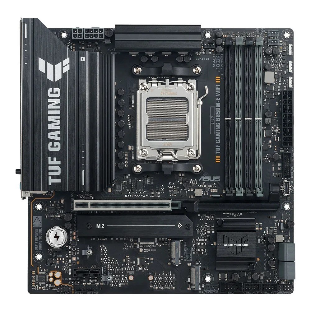 😱 Placa Mãe Asus TUF Gaming B850M-e WIFI, AMD AM5, Matx, DDR5, Wi-Fi 6E, Bluetooth, Preto