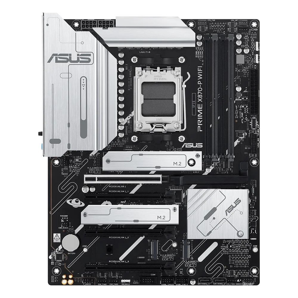 😱 Placa Mãe Asus PRIME X870-P WIFI, AMD AM5, DDR5, WiFi 7, Preto