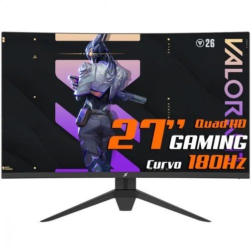 😱 Monitor Gamer SuperFrame Precision 27 Pol Quad HD Curvo 180Hz FreeSync/G-Sync HDMI/DP SFPCCB-27180-QHD