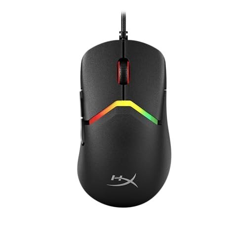 😱 Mouse Gamer HyperX Pulsefire Saga - Design Modular, Switches Ópticos, Sensor de 8000 Hz, até 26000 DPI, 69g, Cabo HyperFlex 2, Preto (A2PB3AA)