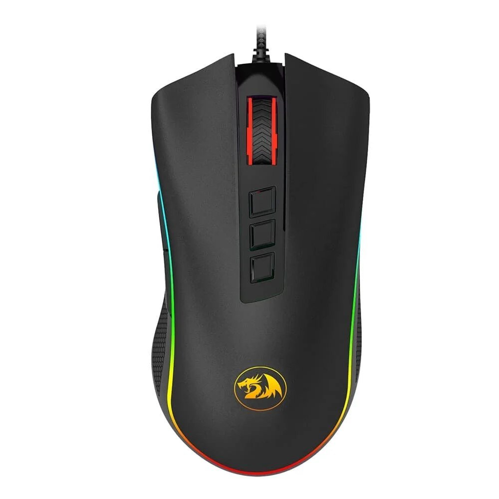 😱 Mouse Gamer Redragon Cobra Chroma Rgb 12400 Dpi 8 Botoes Preto M711