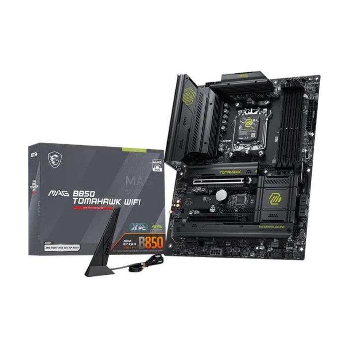 😱 Placa Mãe MSI MAG B850 TOMAHAWK WIFI AM5 4xDDR5 Chipset AMD B850 ATX