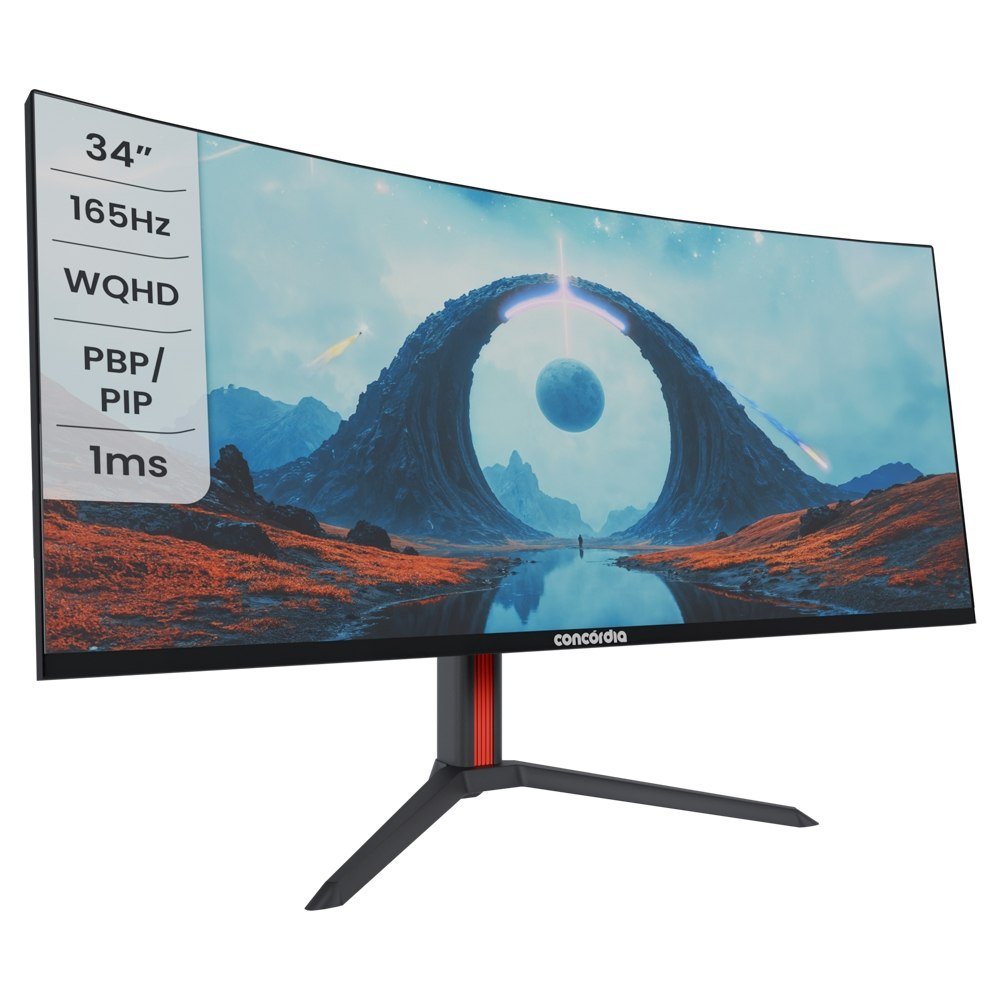 😱 Monitor Gamer Curvo Ultrawide UZ340 Concórdia 34'' WQHD