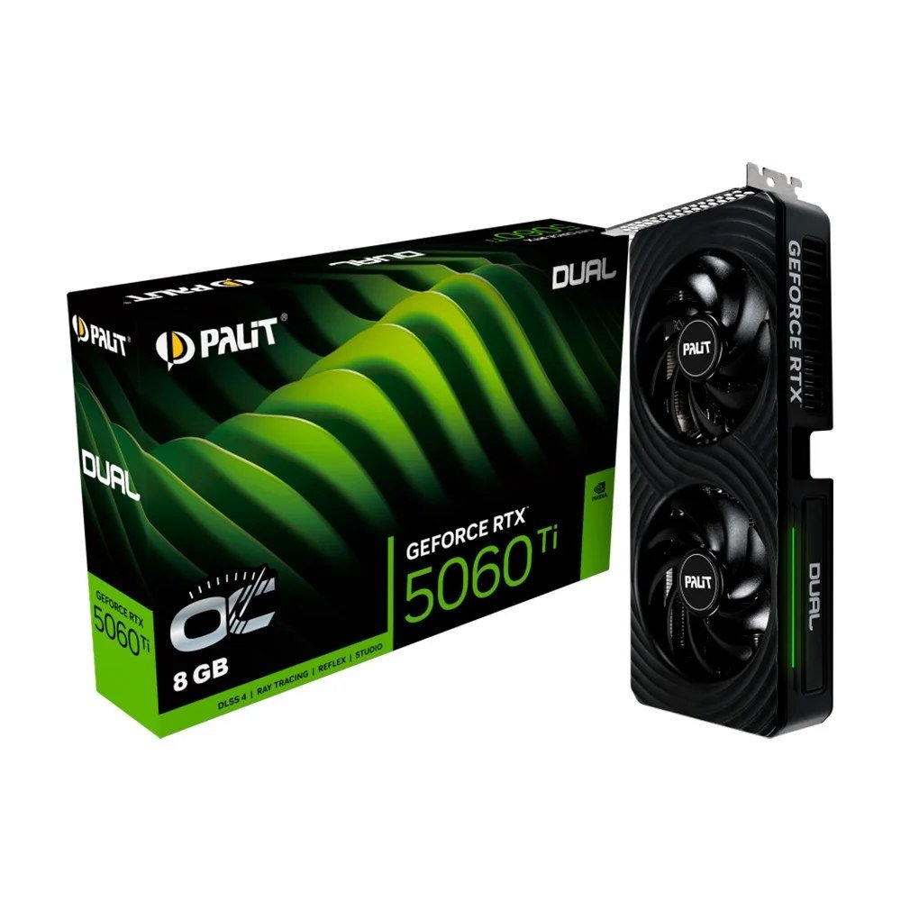 😱 Placa de Vídeo Palit RTX 5060 Ti DUAL OC NVIDIA GeForce