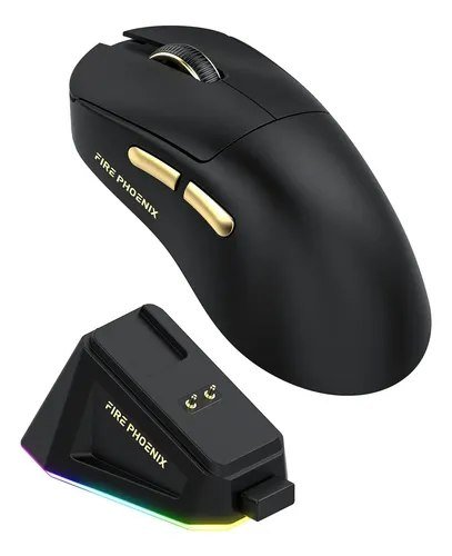😱 Mouse Gamer Sem Fio Fire Phoenix 24000dpi Paw3311 Bk-r3x Pro