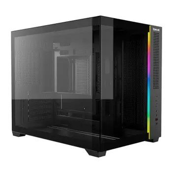 😱 Gabinete Gamer Redragon Wideload Mini Lite Rgb Mini Tower M Atx Sem Fans Preto Ca 611B