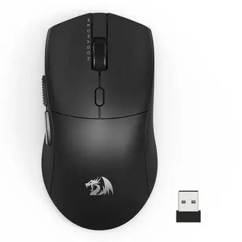 😱 Mouse Gamer Sem Fio Redragon Neva Pro 26000 Dpi Ambidestro 1000Hz Usb Tipo C Bluetooth Usb 2 4 Ghz Preto M815 Pro