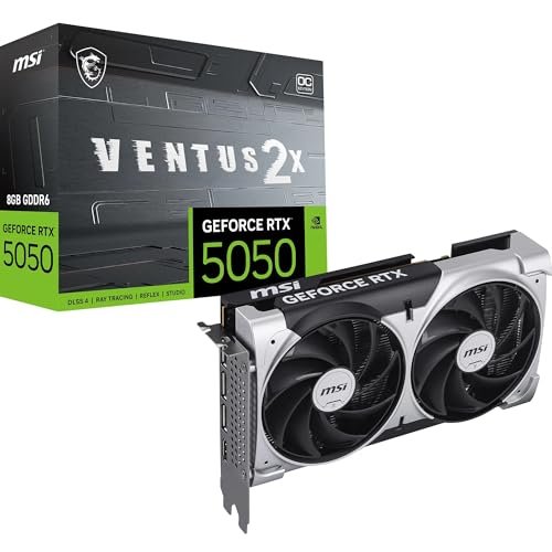 😱 Placa de Vídeo Nvidia RTX 5050 8GB GDDR6 MSI Ventus 2X