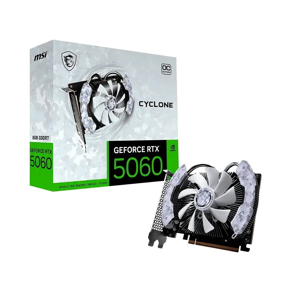 😱 Placa de Vídeo MSI RTX 5060 Cyclone OC NVIDIA GeForce
