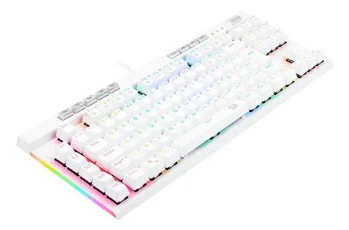 😱 Teclado Redragon Magic-wand Pro Rgb Br Sw Vermelho Abnt2 Branco Português Brasil