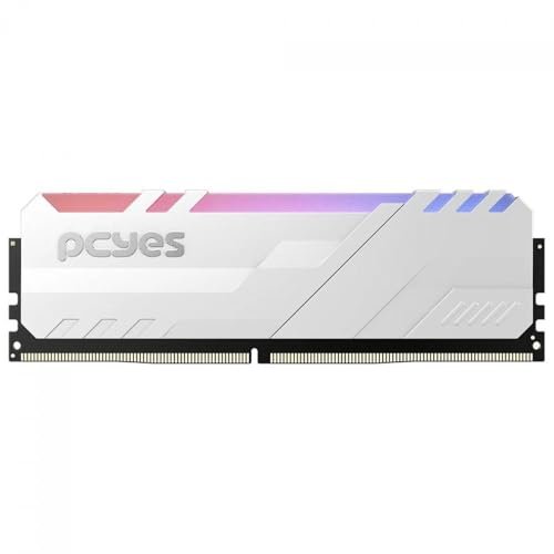 😱 Memoria Gamer Pcyes Udimm 8Gb Ddr4 3200Mhz White Com Rgb Pm083200D4Wr