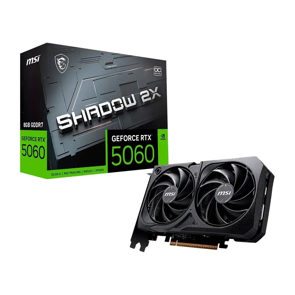 😱 Placa de Vídeo MSI RTX 5060 Shadow 2X OC NVIDIA GeForce