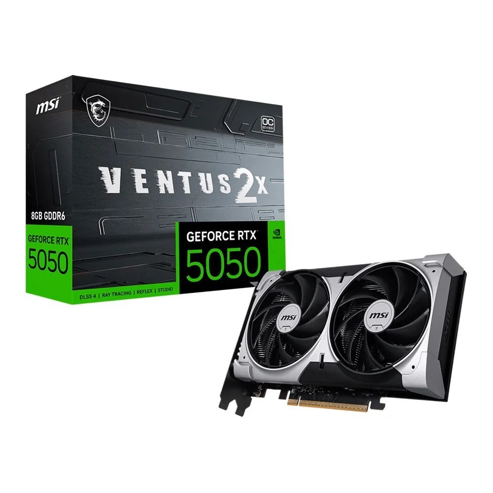 😱 Placa de Vídeo MSI GeForce RTX5050 8GB GDDR6 128BITS VENTUS 2X OC