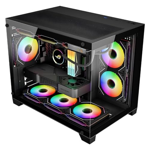 😱 Gabinete Gamer Aquário ATX Lateral Vidro Espaçoso Grande Preto