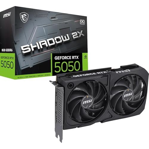 😱 Placa de Vídeo MSI GeForce RTX 5050 Shadow 2X OC 8GB GDDR6 128-bit PCIe 4.0