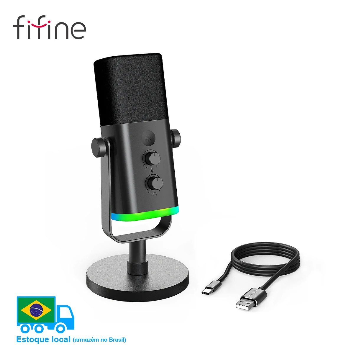 😱 Microfone Dinâmico Fifine AM8